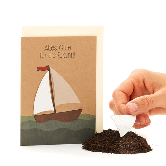 Grußkarte "Alles Gute für die Zukunft"