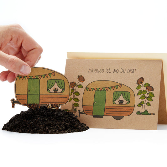 Grußkarte "Zuhause ist, wo du bist"