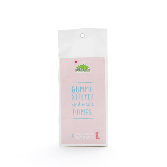 5 Samenbomben "Gummistiefel"