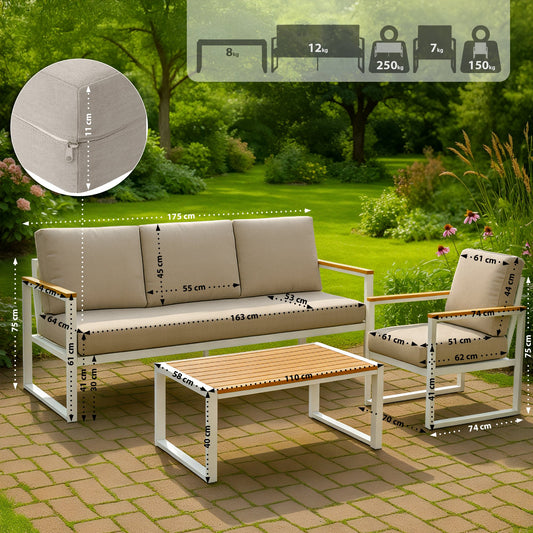 Sitzgruppe Rodiesa weiß