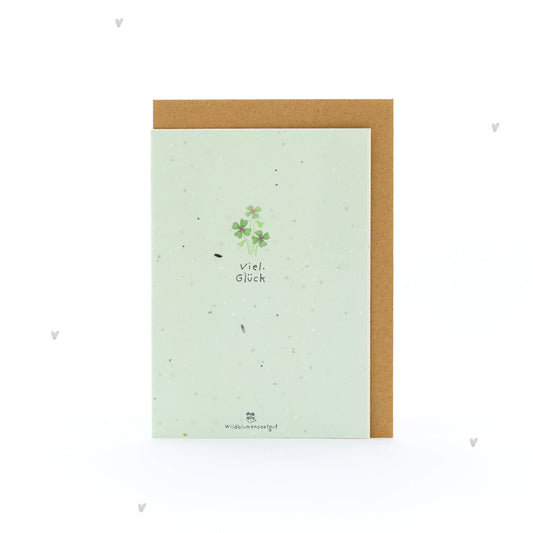 Grußkarte - Viel Glück!