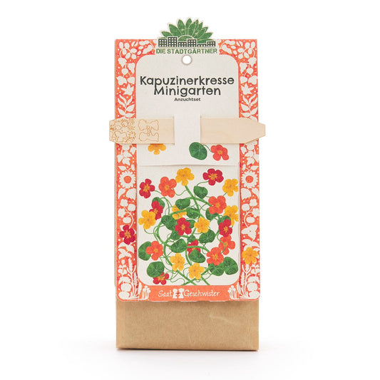 Anzuchtset – Minigarten BIO-Kapuzinerkresse