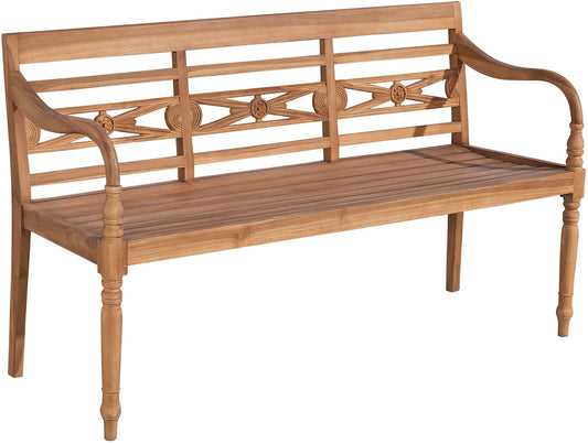 Teakbank MARYLAND V2 Massivholz Gartenbank Gartensitz Bank Holzbank Sitzbank NEU