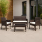Polyrattan Sitzgruppe Ramunda braun