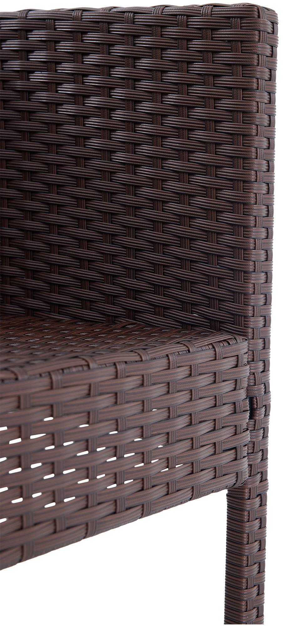 Polyrattan Sitzgruppe Ramunda braun