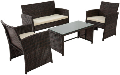 Polyrattan Sitzgruppe Toruba braun