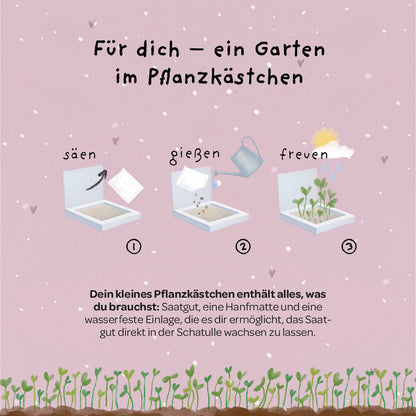 Pflanzkästchen - Danke wachsen