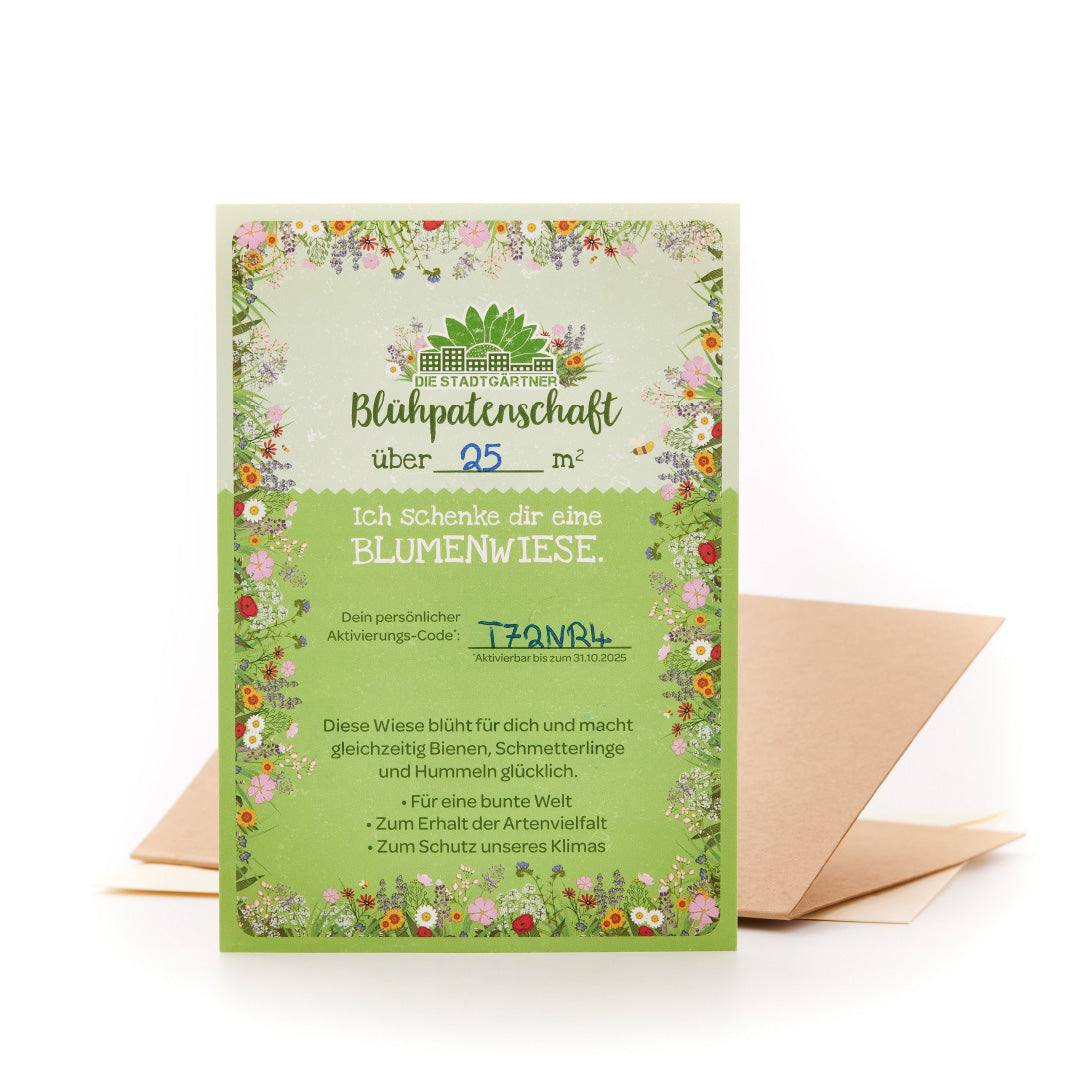 Blühpatenschaft für 25 m² Blumenwiese