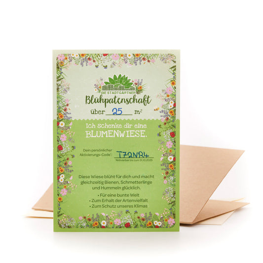 Blühpatenschaft für 25 m² Blumenwiese
