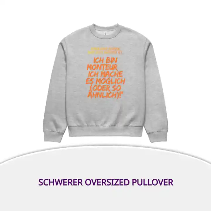 Schwerer Oversized Pullover by@Outfy