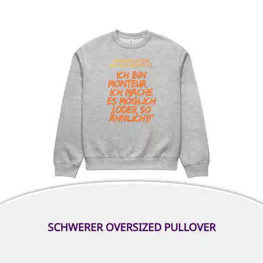 Schwerer Oversized Pullover by@Outfy
